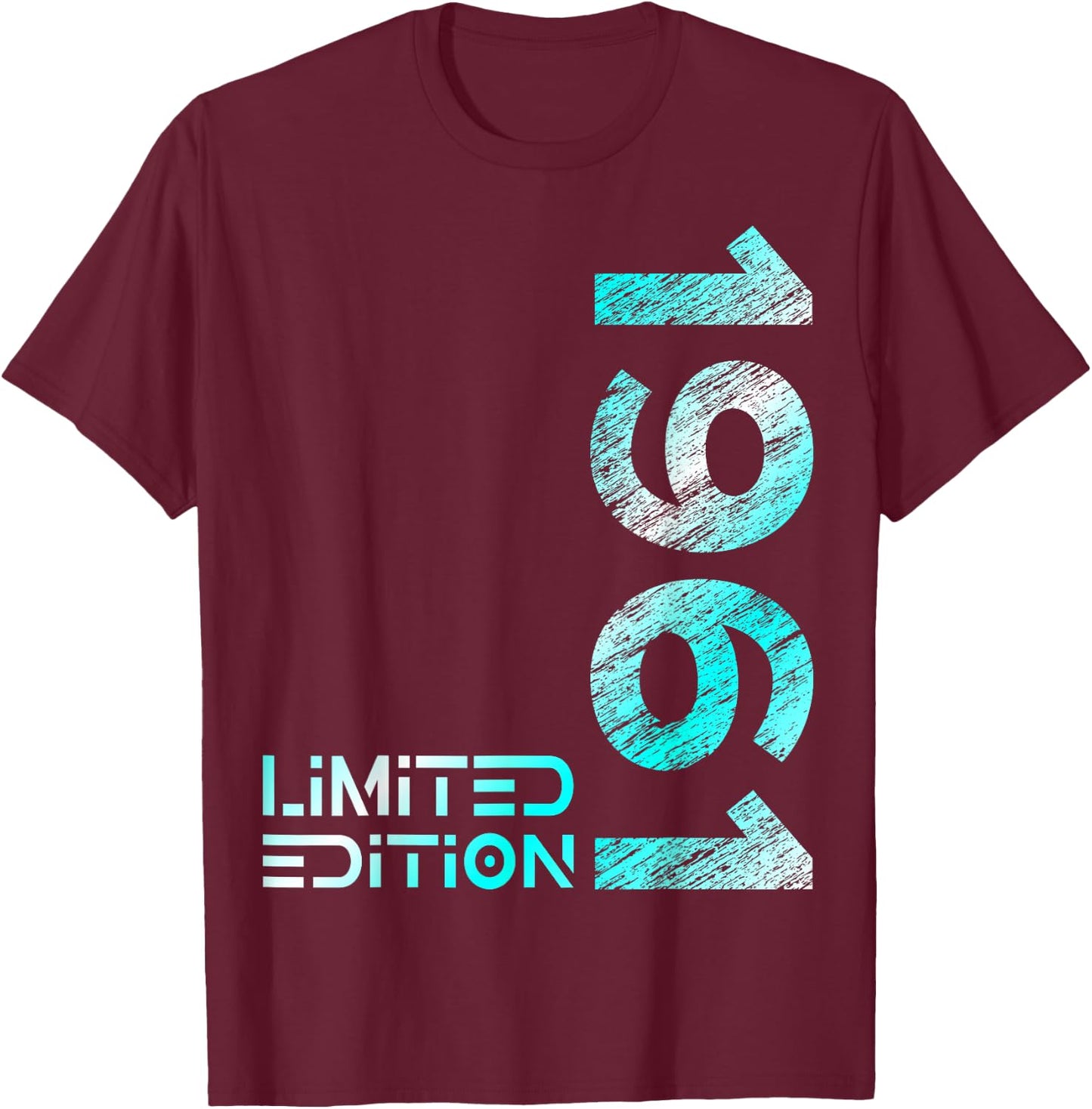 65. Geburtstag Limited Edition Jahrgang 1961 Mann Frau T-Shirt - T-Shirt | Maroon