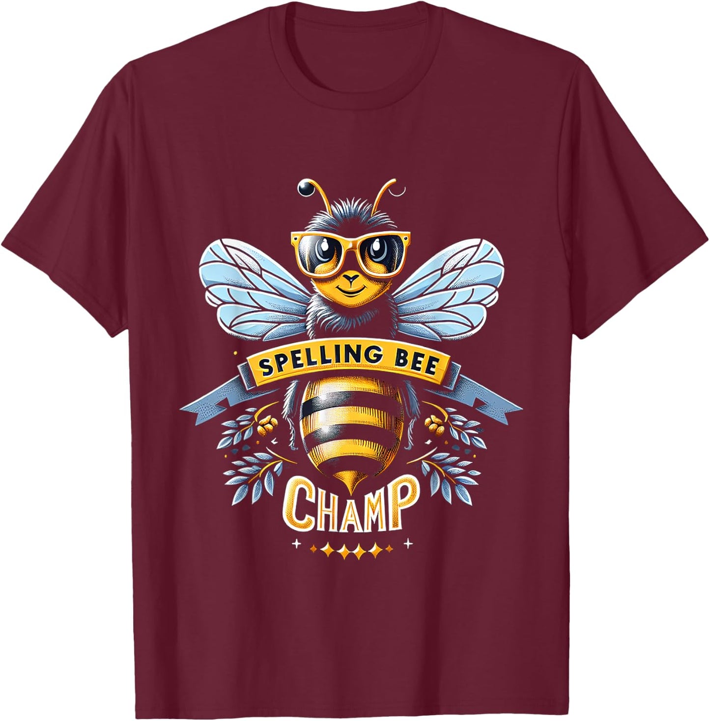Spelling Bee Champ T-Shirt - T-Shirt | Maroon