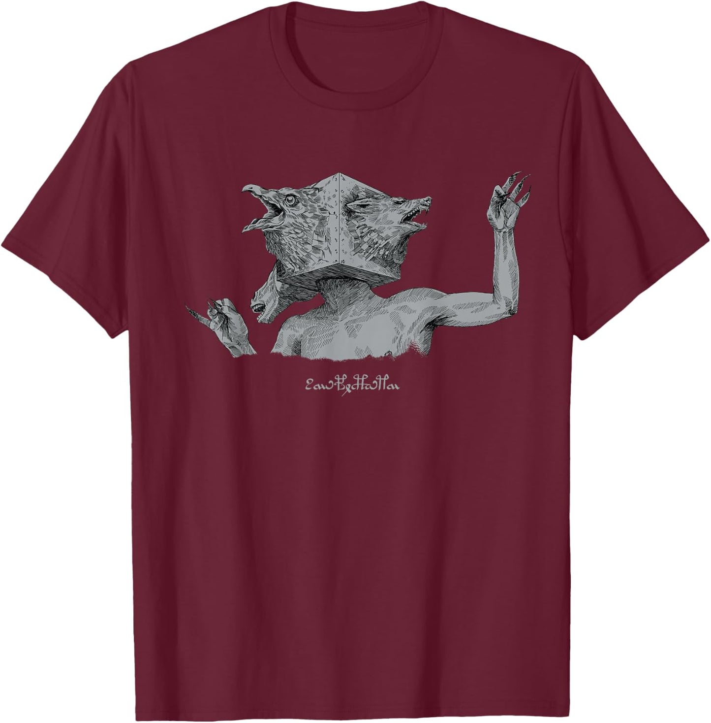 Hunt: Showdown Beastface Trait T-Shirt - T-Shirt | Maroon