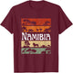 Retro Africa Namibia Safari Travel Namibia Tour T-Shirt - T-Shirt | Maroon