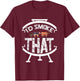 Funny BBQ I'd Smoke That! Meat Pitmaster Grill Gift USA Flag Men T-Shirt - T-Shirt | Maroon