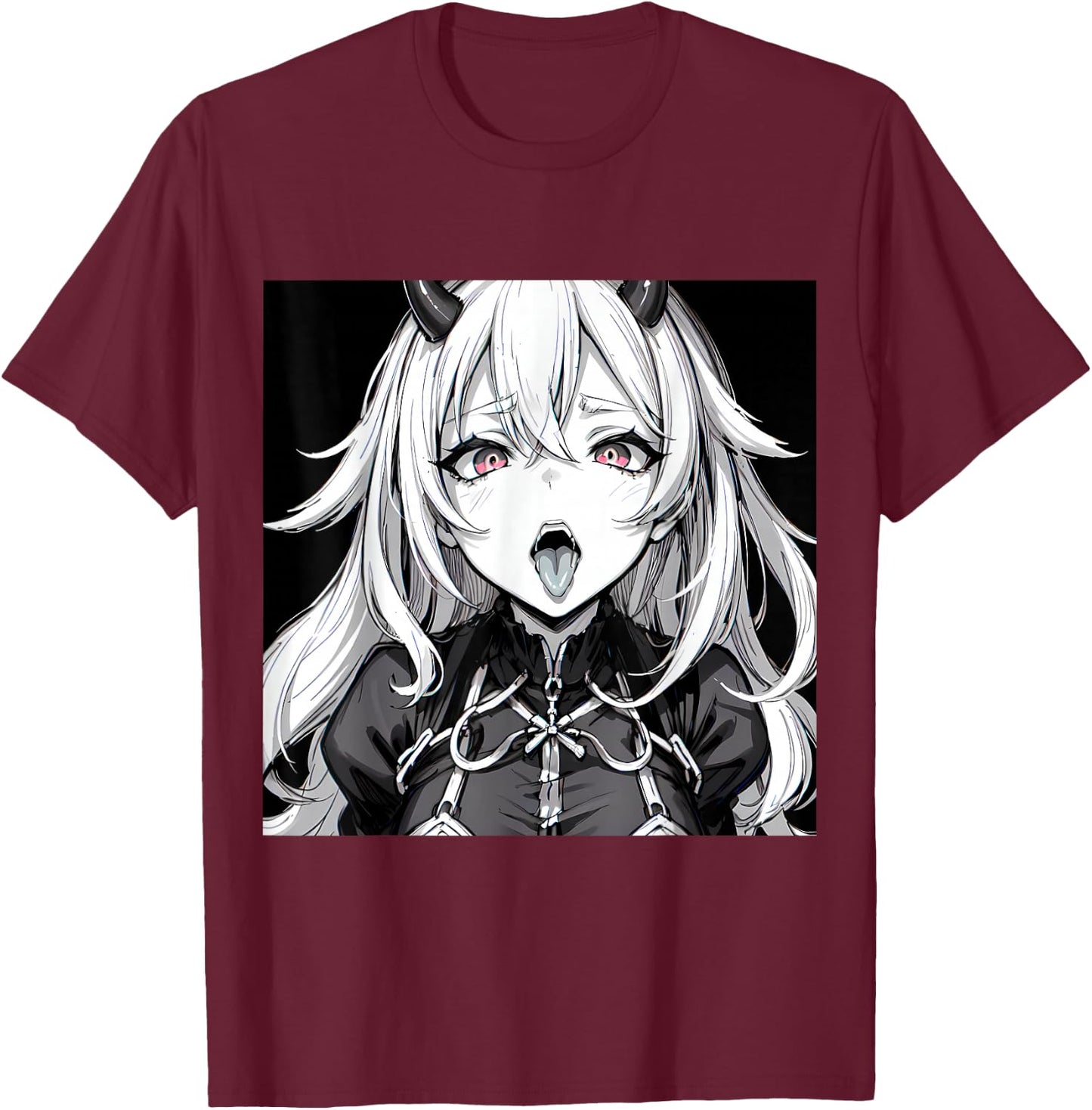 Lewd Anime Mädchen Ecchi Waifu Anime Hentai T-Shirt - T-Shirt | Maroon