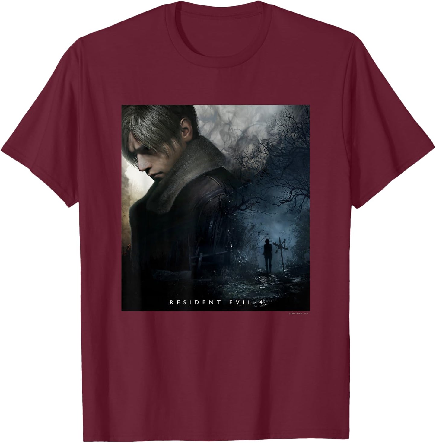 RESIDENT EVIL 4 , black T-Shirt - T-Shirt | Maroon
