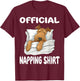 Airedale Terrier Dog Official Napping shirt Pajamas T-Shirt - T-Shirt | Maroon