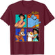 Disney Aladdin Group Shot Box Up T-Shirt - T-Shirt | Maroon