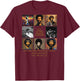 Gil Scott-Heron_005_Back Printed T-Shirt - T-Shirt | Maroon
