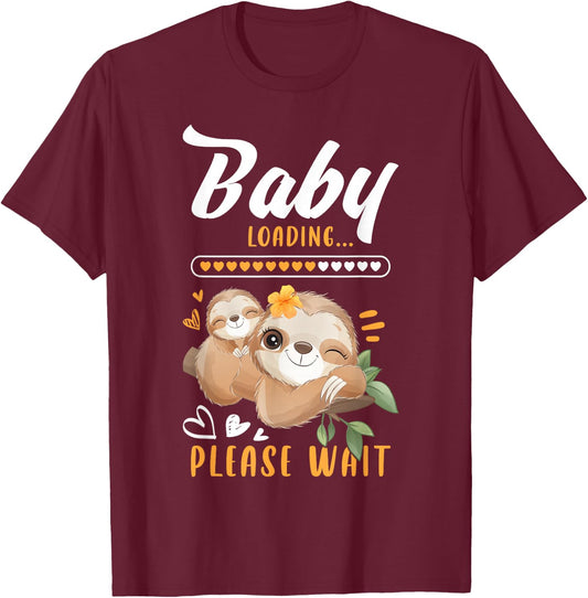 Soon to Be Mom Baby Announcement Pregnancy Reveal T-Shirt - T-Shirt | Maroon