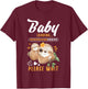 Soon to Be Mom Baby Announcement Pregnancy Reveal T-Shirt - T-Shirt | Maroon