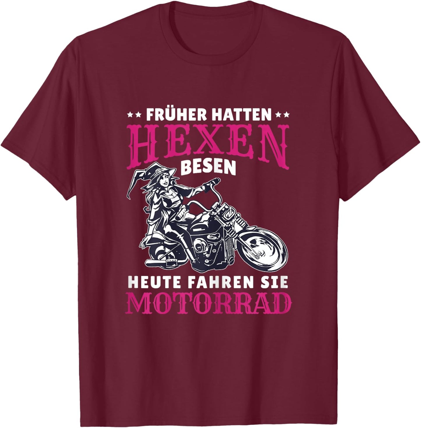 Motorrad Spruch Bikerin Heute Fahren Sie Motorrad T-Shirt - T-Shirt | Maroon