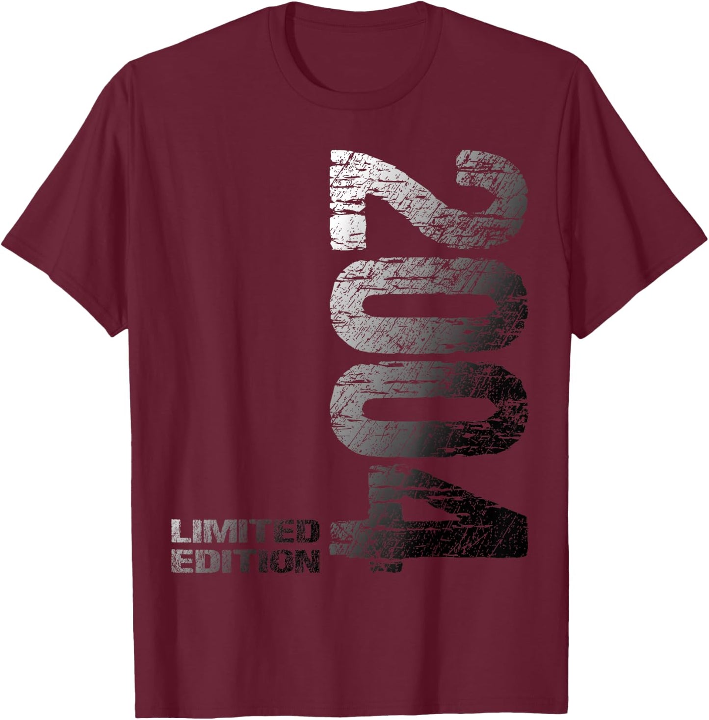 22. Geburtstag 2004 Limited Edition Junge Mädchen T-Shirt - T-Shirt | Maroon
