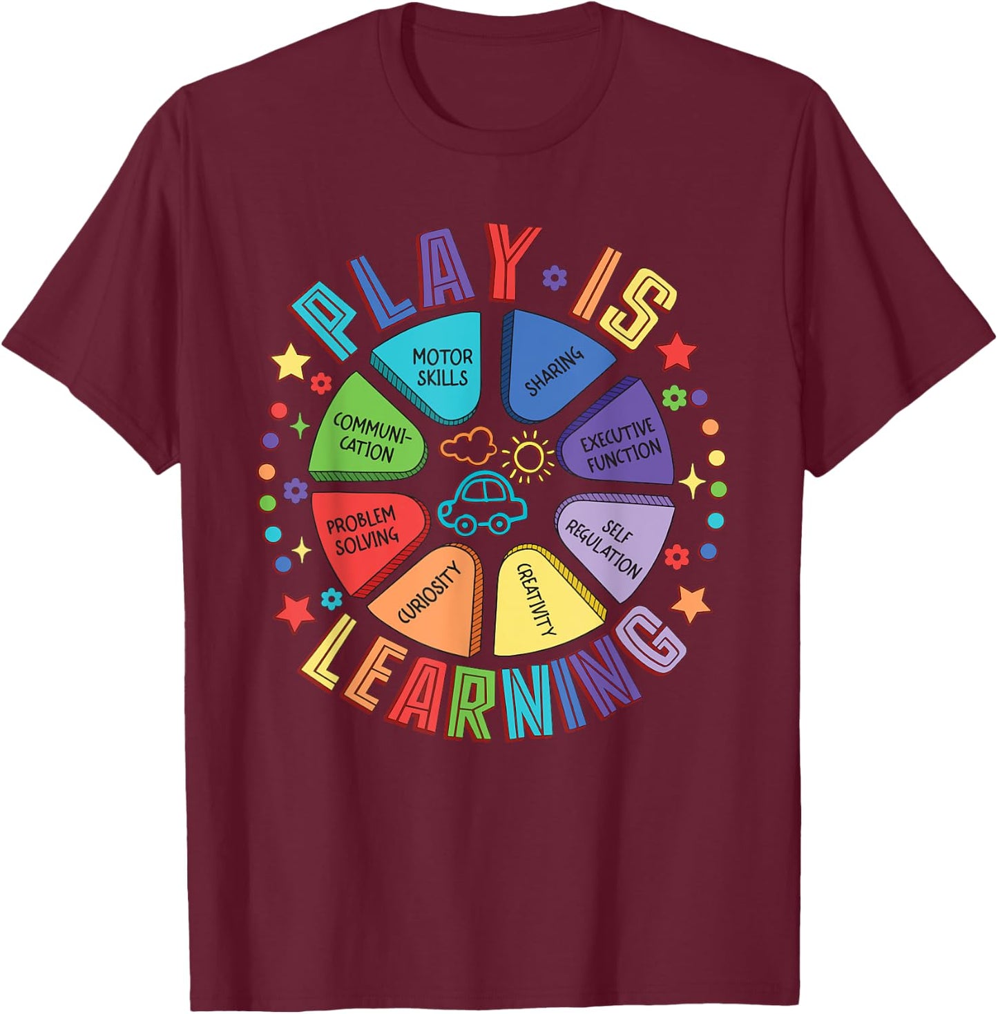Teacher Life Teaching Back To School Plays Is Learning Women T-Shirt - T-Shirt | Maroon