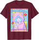 Kawaii Pastel Goth Girl Anime Gamer Game Over Loser T-Shirt - T-Shirt | Maroon