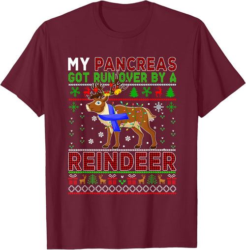 My Pancreas Got Run Over By A Reindeer Xmas Sweater Diabetes