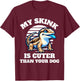 Blue Tongue Skink Owner T-Shirt - T-Shirt | Maroon