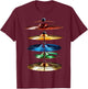 Cymbals Music Instrument Motif Illustration Cymbals T-Shirt - T-Shirt | Maroon