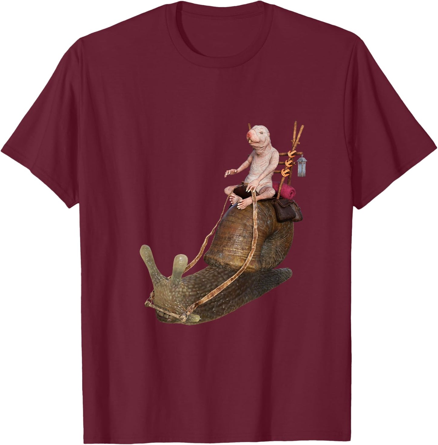 I Just Really Like Naked Moles Ok? Funny Naked Mole Rat T-Shirt - T-Shirt | Maroon