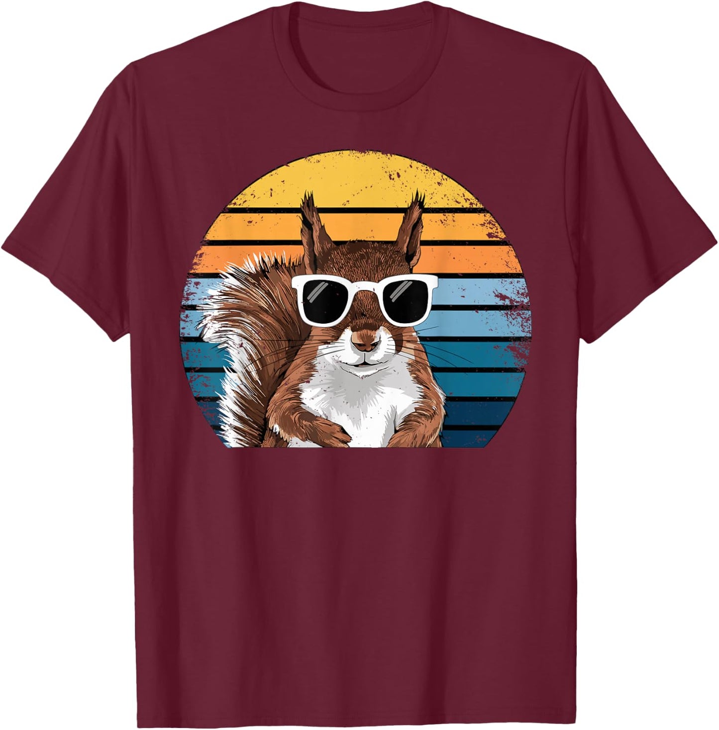Vintage Squirrel T-Shirt - T-Shirt | Maroon