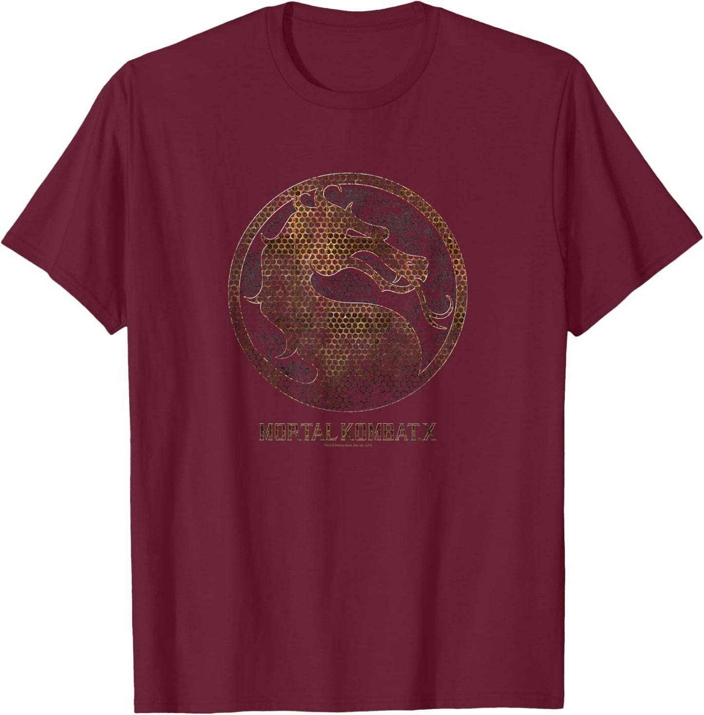Mortal Kombat X Metal Seal T-Shirt - T-Shirt | Maroon