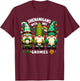 St Patricks Day Shirt Women - Shenanigans With My Gnomies T-Shirt - T-Shirt | Maroon