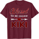 Blessed To Be Called Kiki Plaid Christmas Thanksgiving T-Shirt - T-Shirt | Maroon