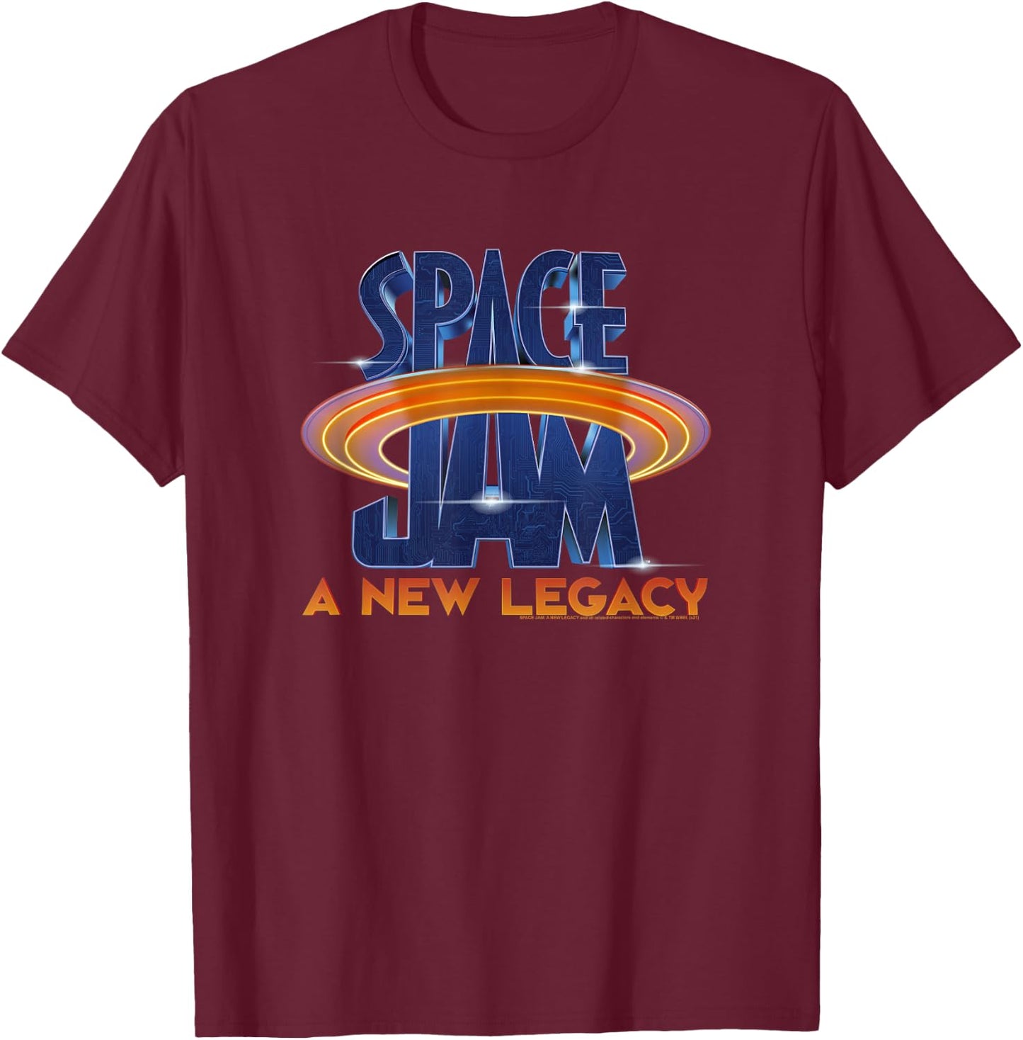 Space Jam: A New Legacy Render Title Logo T-Shirt - T-Shirt | Maroon