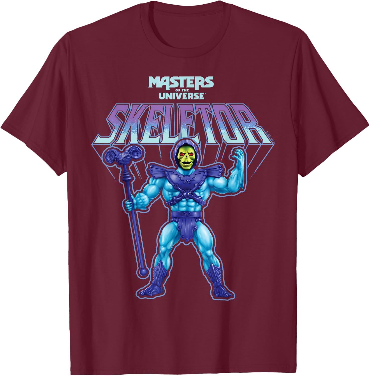 Masters of The Universe - Skeletor 40 T-Shirt - T-Shirt | Maroon
