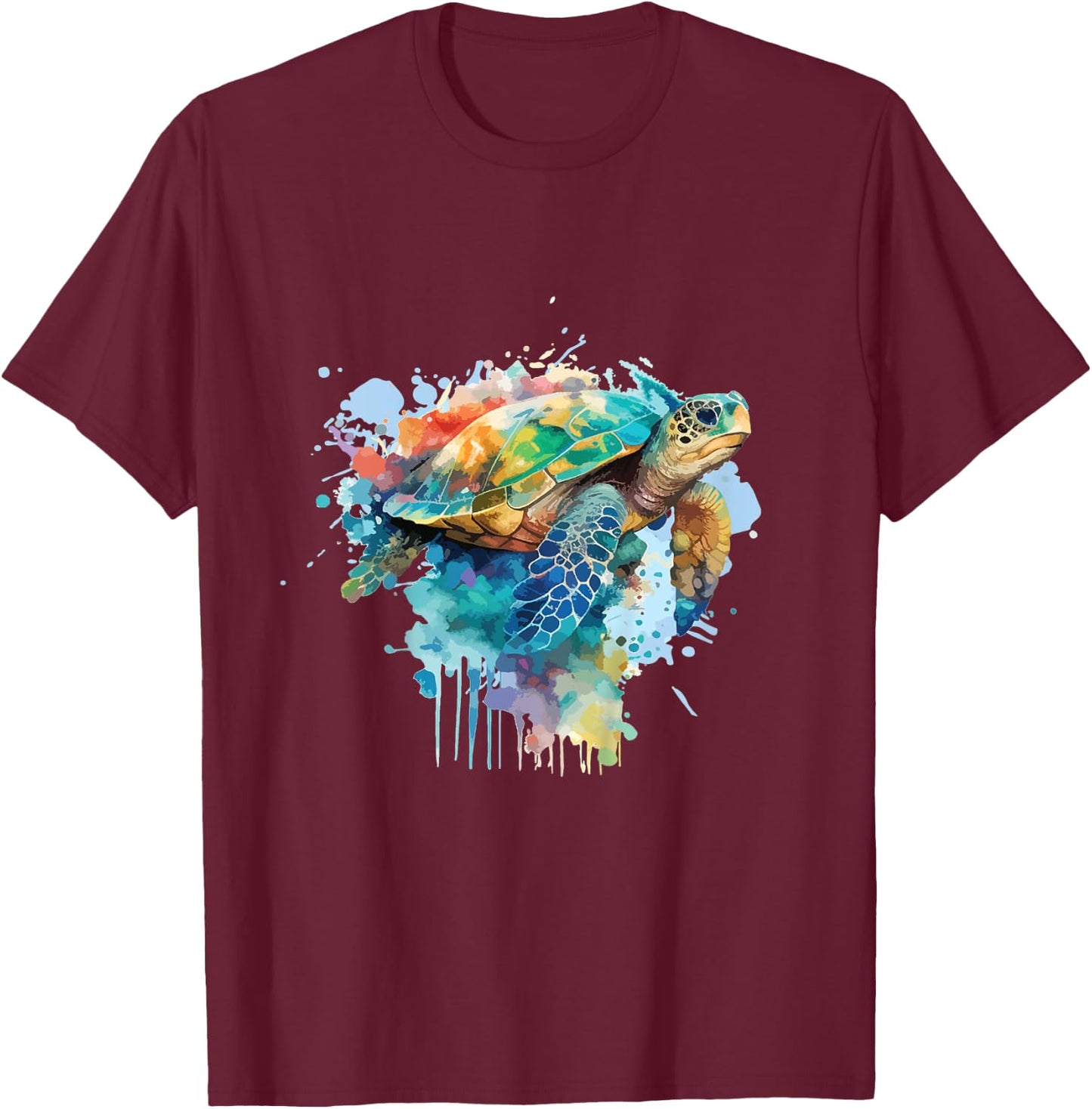 Kinder Schildkröten Kinder Wasserschildkröte Ozean Meer Schildkröte T-Shirt - T-Shirt | Maroon
