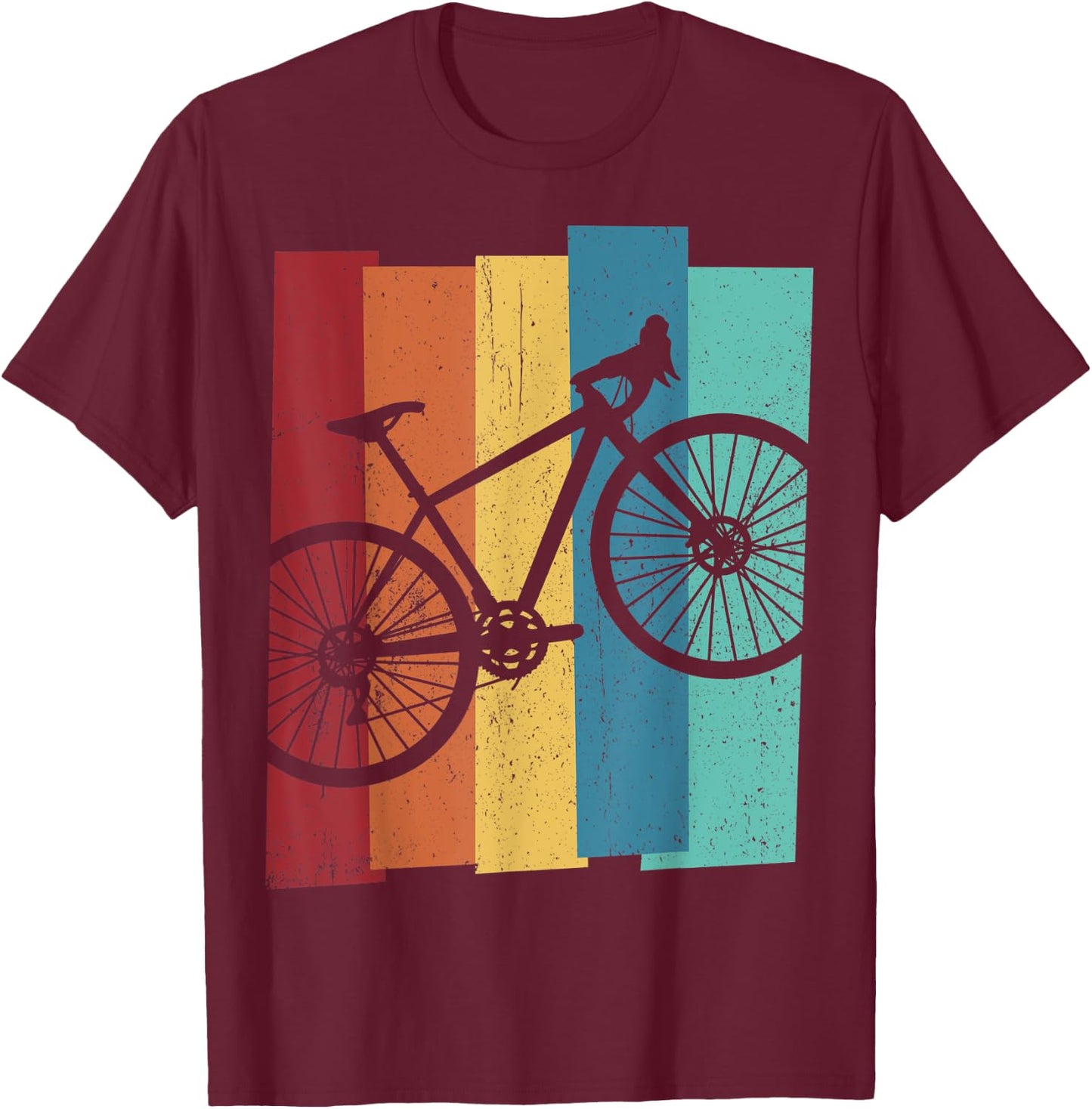 Gravel Bike Kleidung, Erwachsene Fahrrad Geschenk T-Shirt - T-Shirt | Maroon
