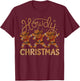 Howdy Christmas Cowboy Gingerbread Dabbing Xmas Men Boy T-Shirt - T-Shirt | Maroon