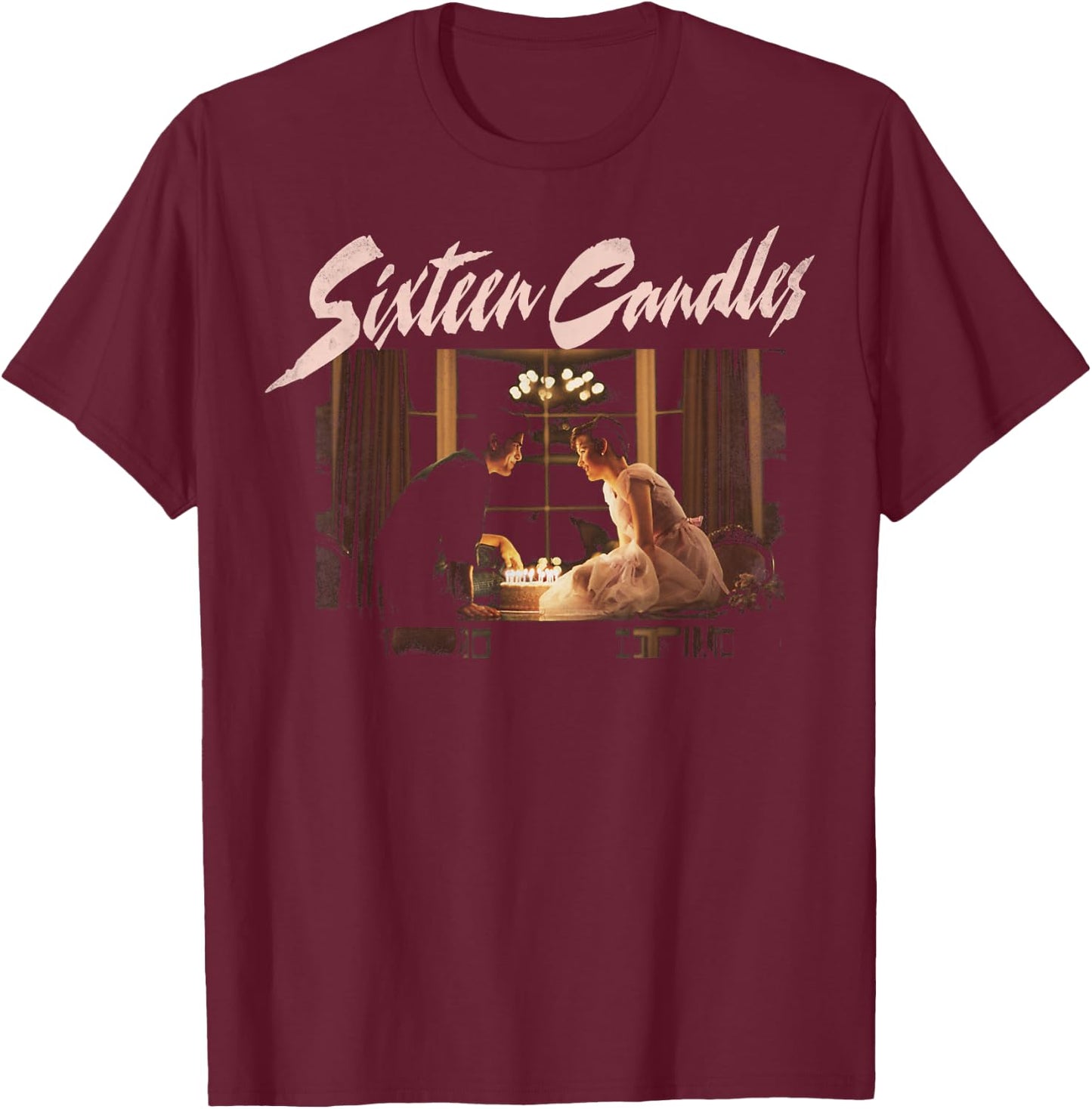 Sixteen Candles Samantha Jake Cake Photo T-Shirt - T-Shirt | Maroon