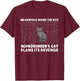 Schrödingers Cat Inside The Box Funny Physics Student , black T-Shirt - T-Shirt | Maroon