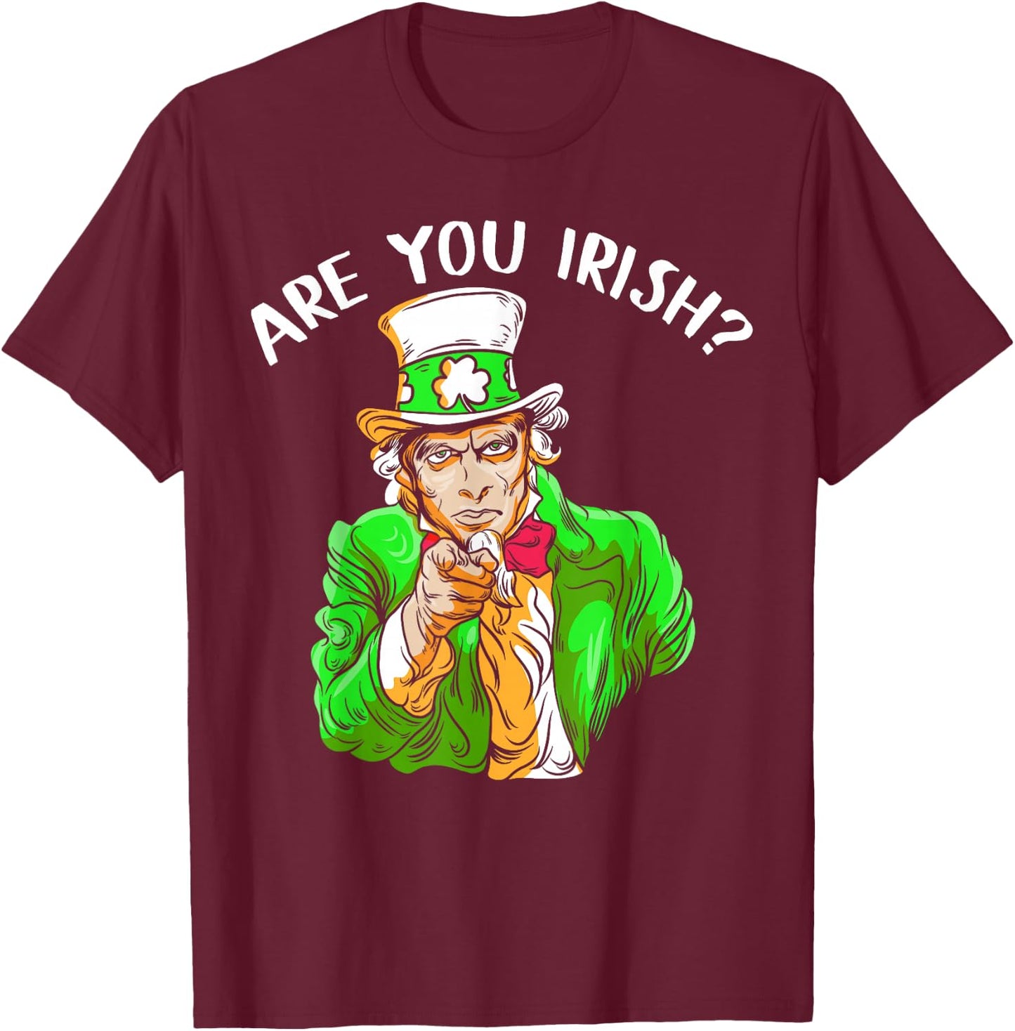 Leprechaun Irischer Onkel St. Paddy's Charm St. Patrick's Day T-Shirt - T-Shirt | Maroon