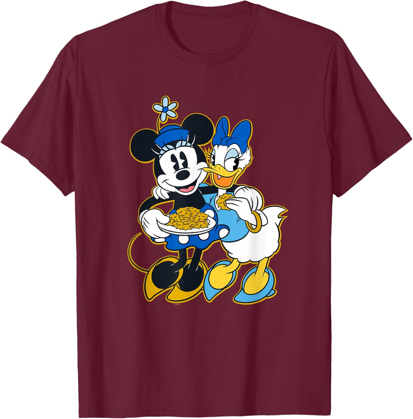 Disney Minnie Mouse & Daisy Duck Happy Hanukkah T-Shirt - T-Shirt | Maroon