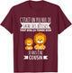Child Future Cousin Announcement Pregnancy Je Vais Etre Cousin 2025 , Black, 2 T-Shirt - T-Shirt | Maroon