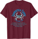 Forgotten Coast Florida Blue Crab Design T-Shirt - T-Shirt | Maroon