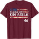Patriotic American Flag Vintage USA Clean Up On Aisle 46 Men T-Shirt - T-Shirt | Maroon