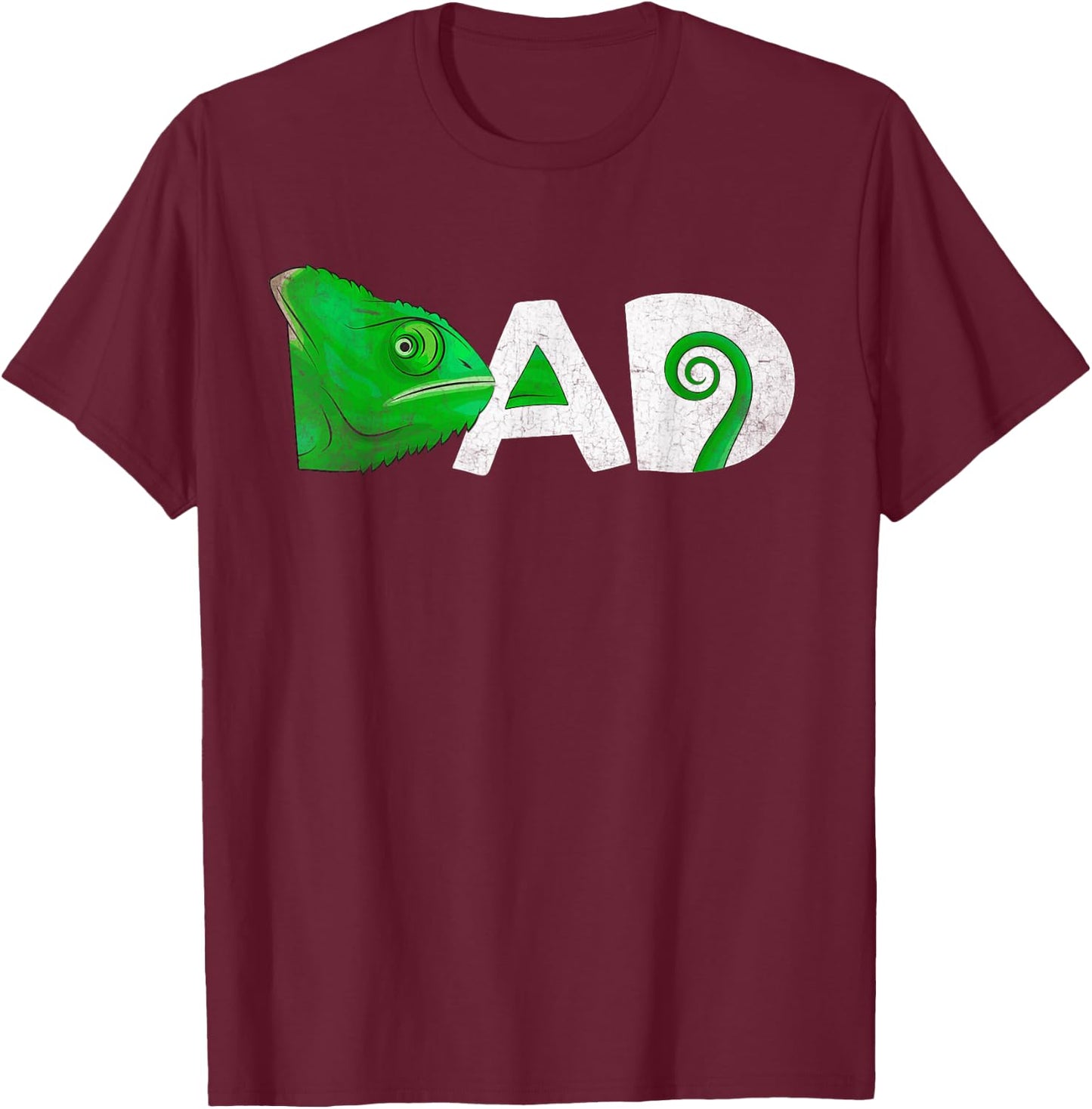 Funny Veiled Chameleon , Chameleons Dad T-Shirt - T-Shirt | Maroon