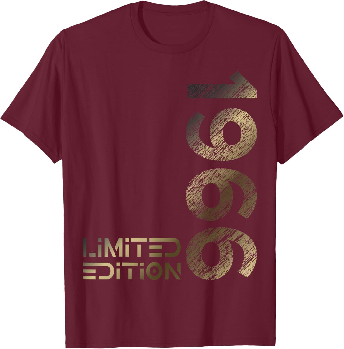 Limited Edition Jahrgang 1966 Mann Frau 60. Geburtstag T-Shirt - T-Shirt | Maroon