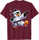 Penguin Karate Martial Arts T-Shirt - T-Shirt | Maroon