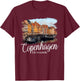 Copenhagen Denmark Souvenir / Copenhagen T-Shirt - T-Shirt | Maroon