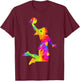 Basketball Girl Women Girls Small T-Shirt - T-Shirt | Maroon