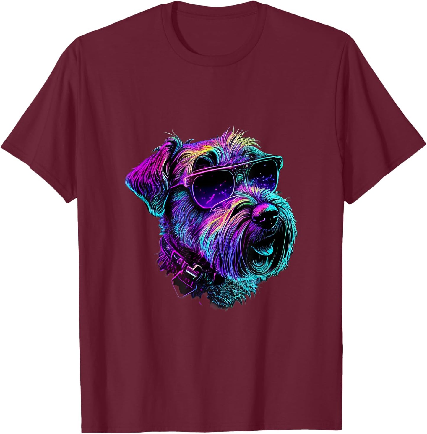 Soft Coating Wheaten Terrier Dogs T-Shirt - T-Shirt | Maroon