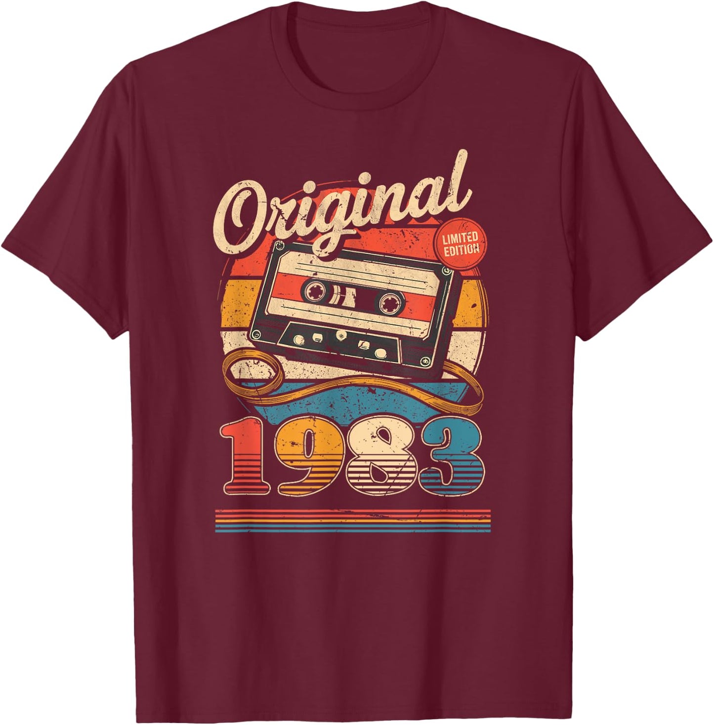 Original 1983 Vintage Birthday 42 Years Women T-Shirt - T-Shirt | Maroon