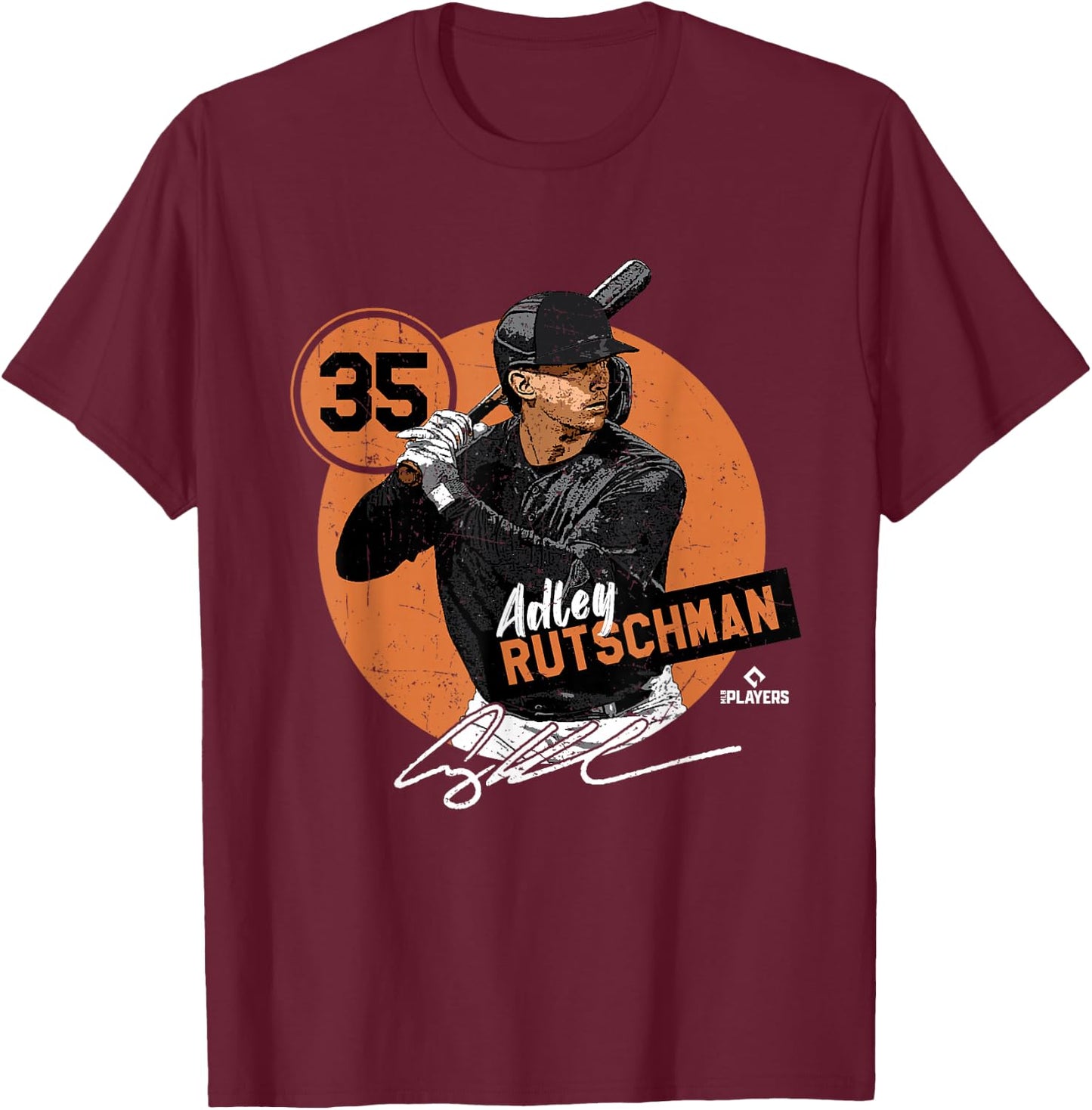 Adley Rutschman | Baltimore | MLB Players | MLBRUTS3002 T-Shirt - T-Shirt | Maroon