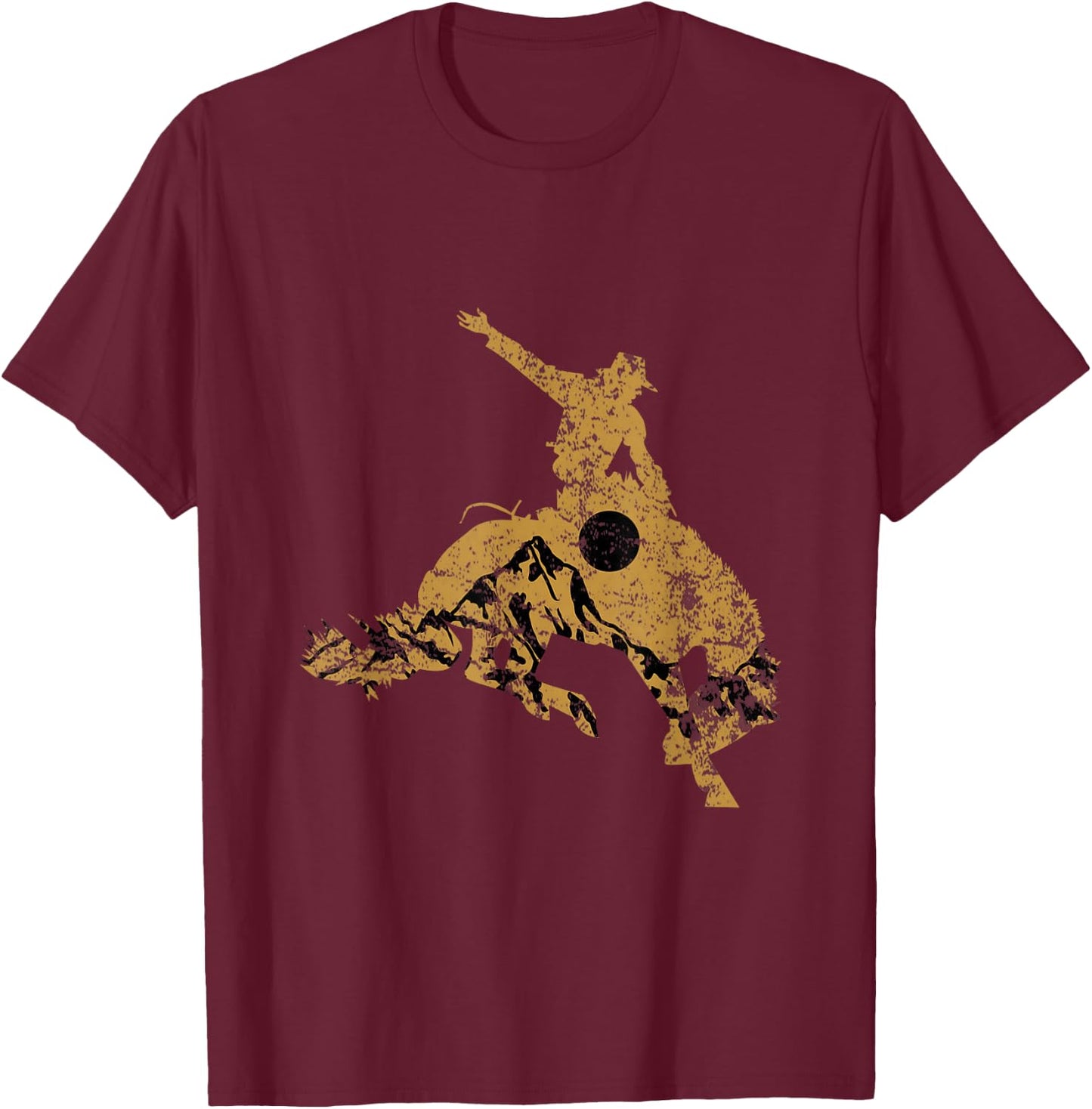Rodeo Cowboy T-Shirt - T-Shirt | Maroon