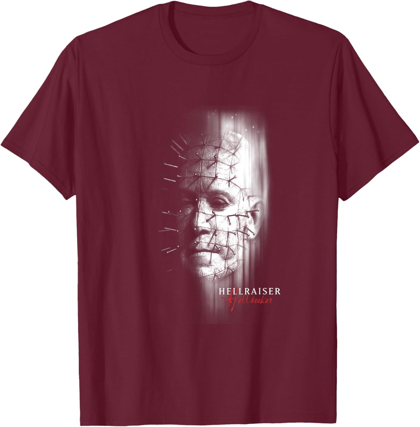 Hellraiser Hellseeker VI Logo PAPL14561 , Black, S T-Shirt - T-Shirt | Maroon