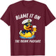 Blame It On the Drink Package Rubber Duck Cruise Cruising T-Shirt - T-Shirt | Maroon