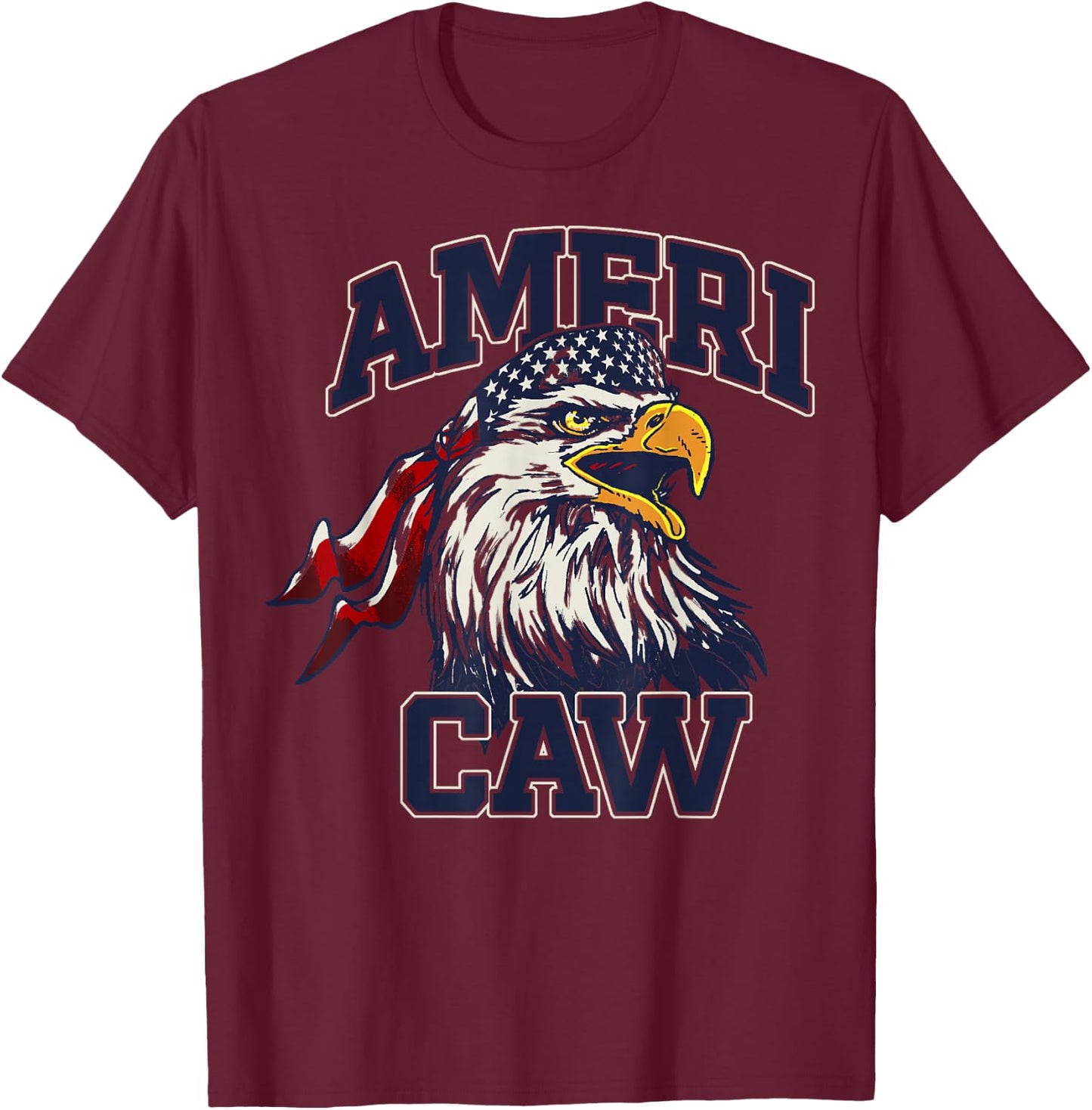 Americaw Bandanna Eagle T-Shirt - T-Shirt | Maroon