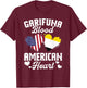 Garifuna Flag Uniform American Outfit US Flags Garifuna T-Shirt - T-Shirt | Maroon