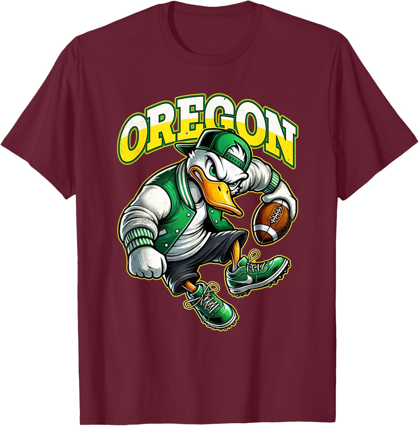 Graphic Oregons Proud Name Personalized Love Sports Vintage T-Shirt - T-Shirt | Maroon